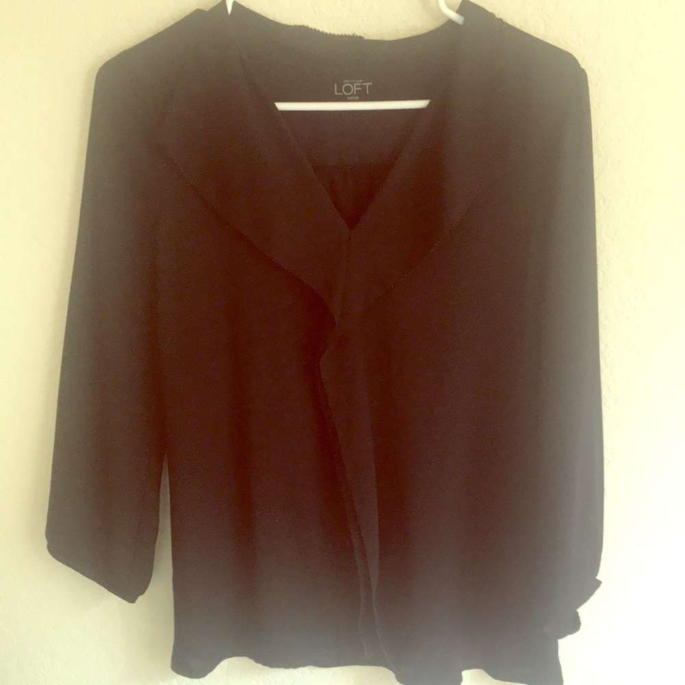 Loft Blouse Black Sz SP